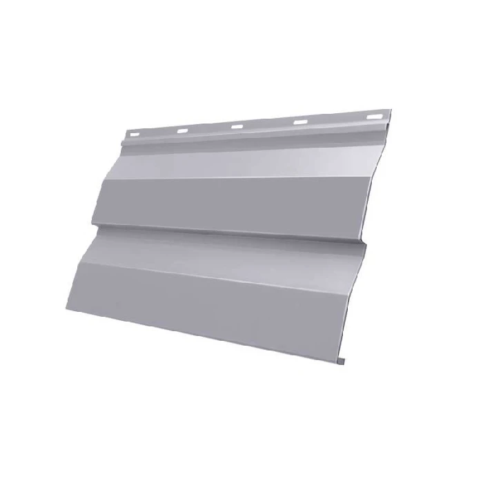 Металлический сайдинг Grand Line Корабельная Доска 0.5 мм Satin с пленкой RAL 7004 сигнальный серый