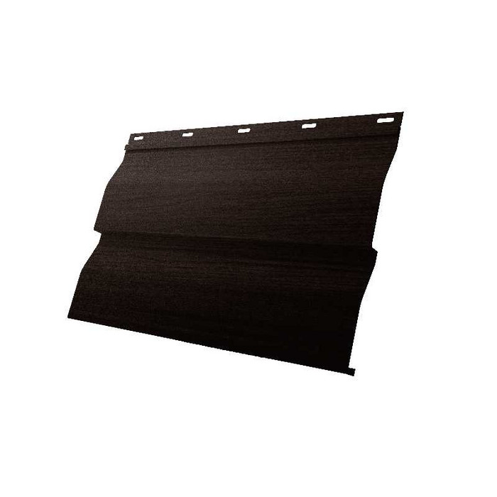Металлический сайдинг Grand Line Корабельная Доска 0.45 мм Print Elite Coffee Wood