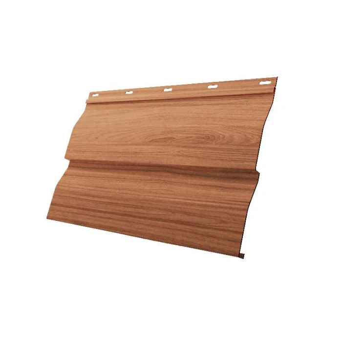 Металлический сайдинг Grand Line Корабельная Доска 0.45 мм Print Elite Honey Wood