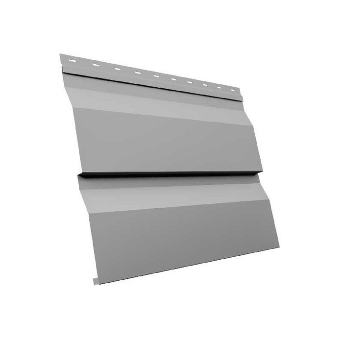 Металлический сайдинг Grand Line Корабельная Доска XL 0.4 мм PE RAL 7004 сигнальный серый