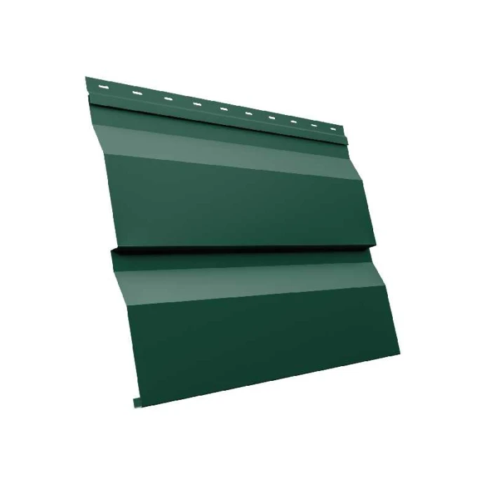 Металлический сайдинг Grand Line Корабельная Доска XL 0.45 мм Drap RAL 6005 зеленый мох