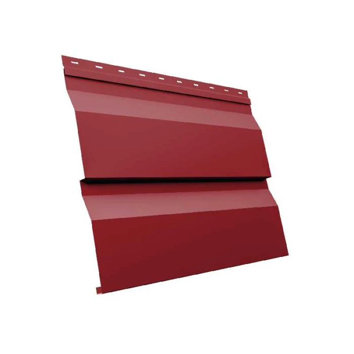 Металлический сайдинг Grand Line Корабельная Доска XL 0.45 мм PE RAL 3003 рубиново-красный