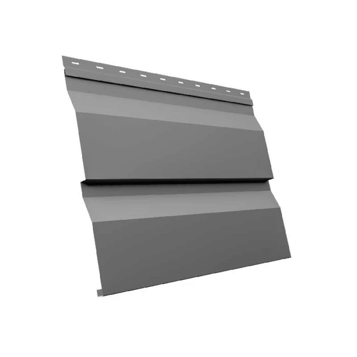 Металлический сайдинг Grand Line Корабельная Доска XL 0.45 мм PE RAL 7005 мышино-серый