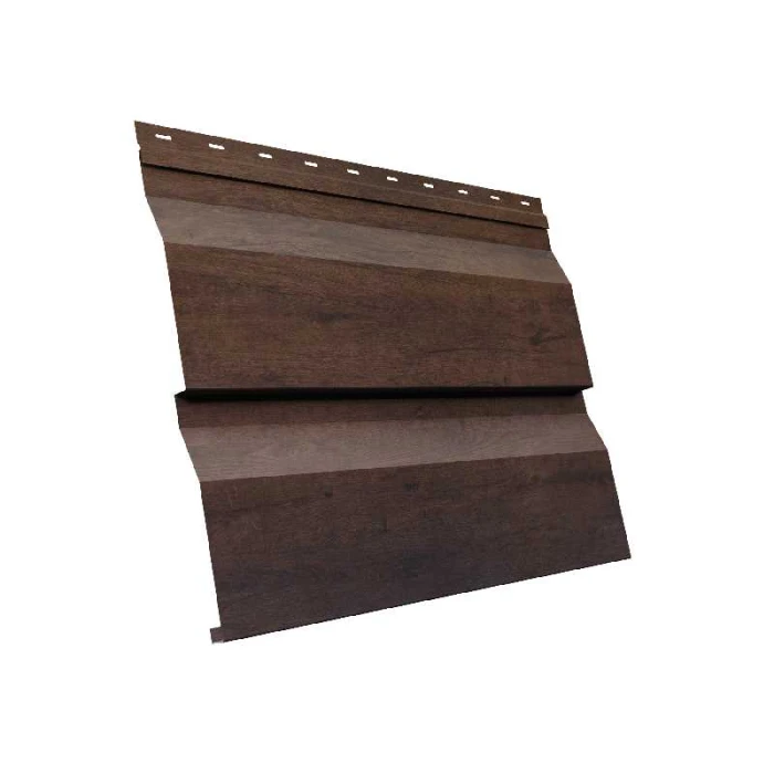 Металлический сайдинг Grand Line Корабельная Доска XL 0.45 мм Print Premium Antique Wood