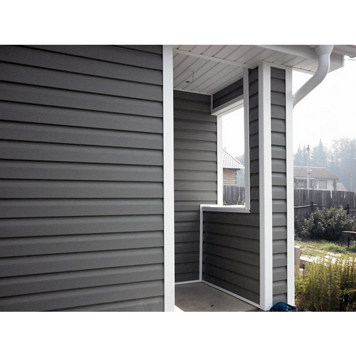 Металлический сайдинг Grand Line Корабельная Доска XL 0.5 мм Rooftop Matte RAL 7024 мокрый асфальт фото 4