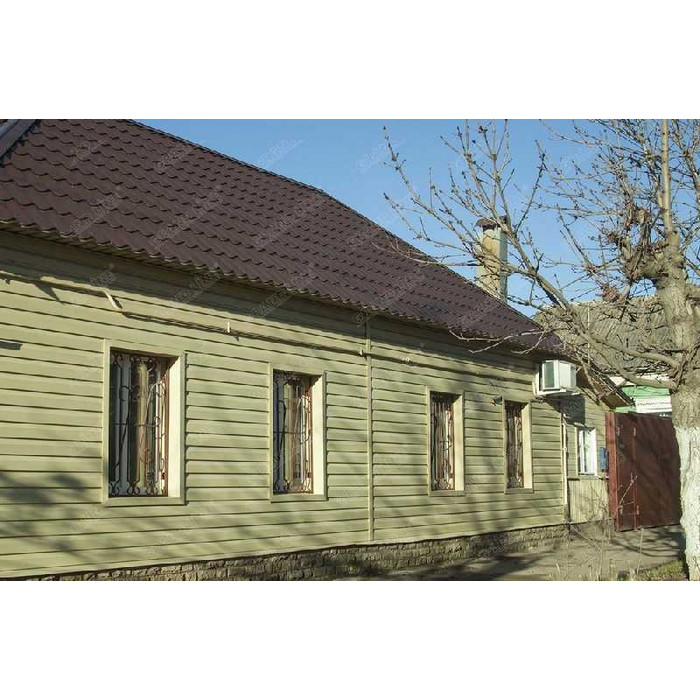 Металлический сайдинг Grand Line Корабельная Доска XL 0.5 мм Satin c пленкой RAL 1015 светлая слононвая кость