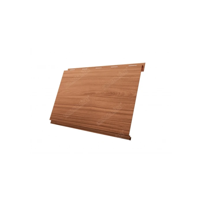 Металлический сайдинг Grand Line Фасадная панель 0.45 мм Print Elite с пленкой Honey Wood