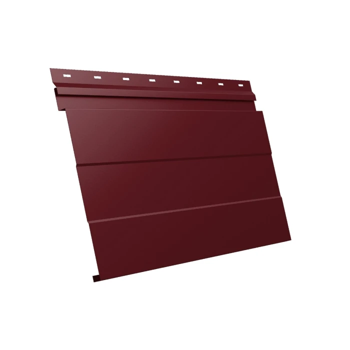 Металлический сайдинг Grand Line Фасадная панель 0.5 мм Velur RAL 3005