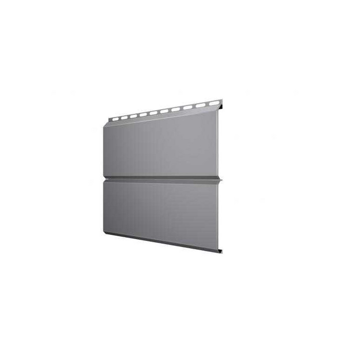 Металлический сайдинг Grand Line ЭкоБрус 0.45 мм PE RAL 7004 сигнальный серый