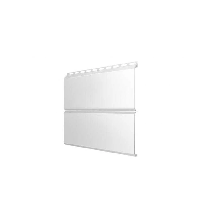 Металлический сайдинг Grand Line ЭкоБрус 0.5 мм Satin RAL 9003 сигнальный белый | 345