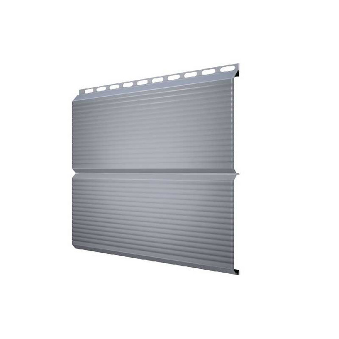 Металлический сайдинг Grand Line ЭкоБрус 0.5 GofrSatin с пленкой RAL 9006