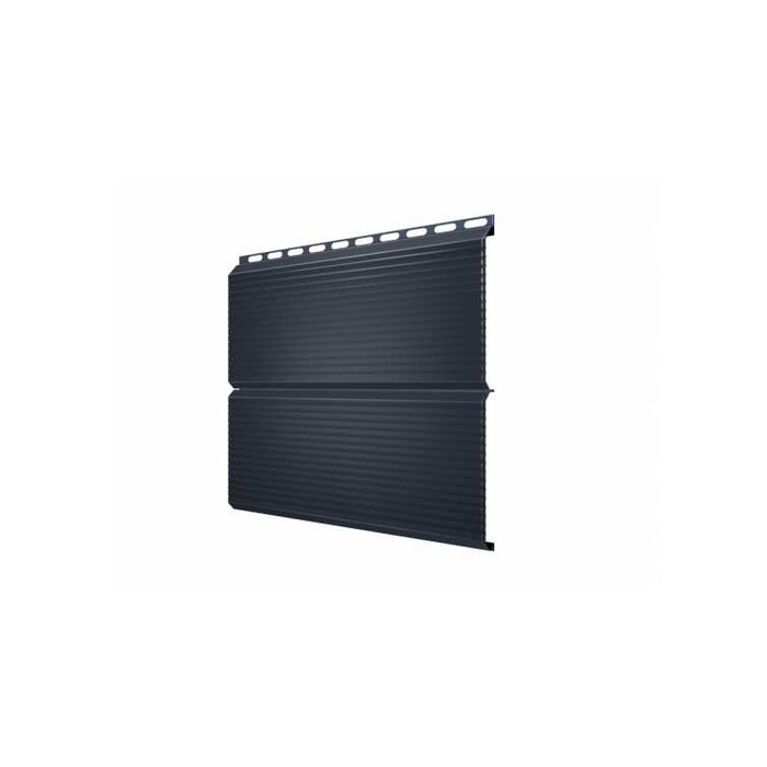 Металлический сайдинг Grand Line ЭкоБрус 0.5 мм Gofr Satin RAL 7024 мокрый асфальт
