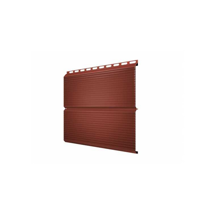 Металлический сайдинг Grand Line ЭкоБрус 0.5 мм Gofr Satin RAL 8004 терракота