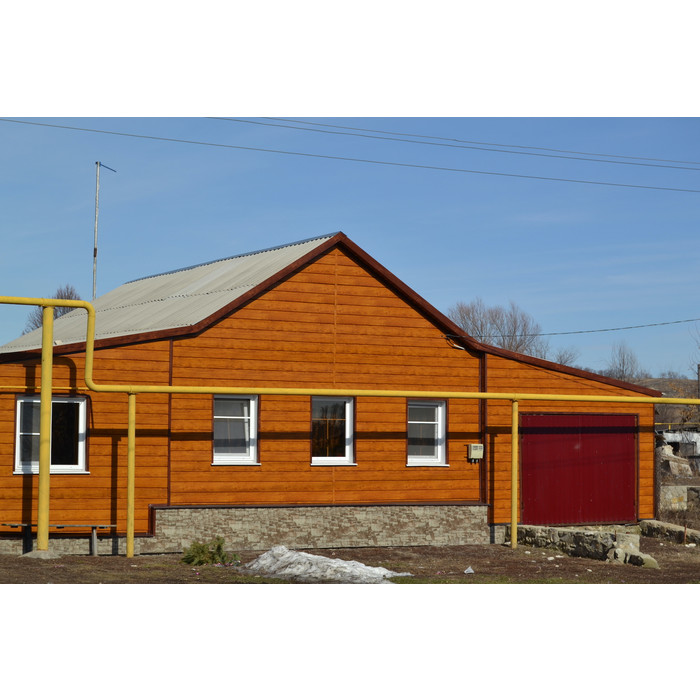 Металлический сайдинг Grand Line ЭкоБрус 0.45 мм Print Elite Nutwood фото 2