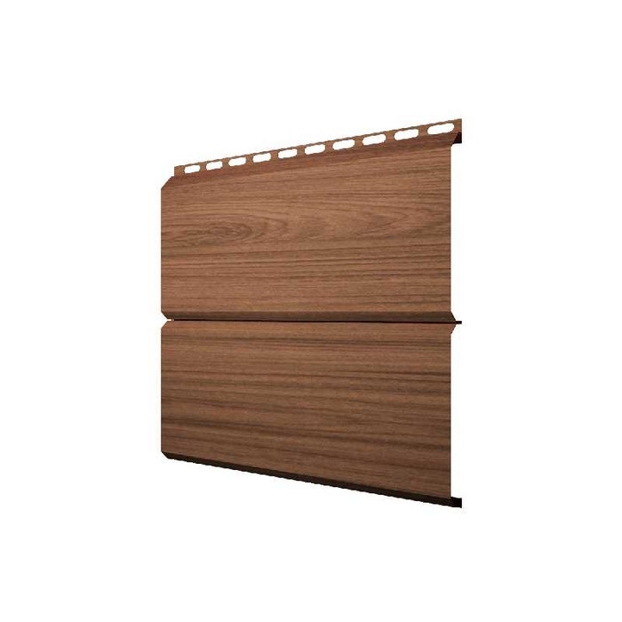 Металлический сайдинг Grand Line ЭкоБрус 0.45 мм Print Elite с пленкой Honey Wood