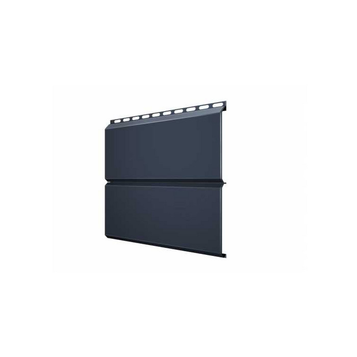 Металлический сайдинг Grand Line ЭкоБрус 0.5 мм GreenCoat Pural BT. matt RR 23 темно-серый (RAL 7024 мокрый асфальт)