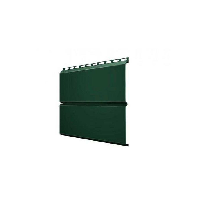 Металлический сайдинг Grand Line ЭкоБрус 0.5 мм GreenCoat Pural BT. matt с пленкой RR 11 темно-зеленый (RAL 6020 хромовая зелень)