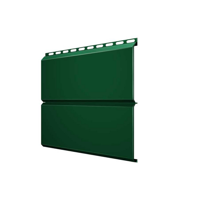 Металлический сайдинг Grand Line ЭкоБрус 0.5 мм Quarzit lite с пленкой RAL 6005 зеленый мох