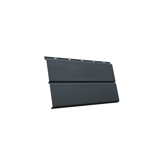 Металлический сайдинг Grand Line ЭкоБрус 0.5 мм Quarzit Pro Matt RAL 7016 антрацитово-серый