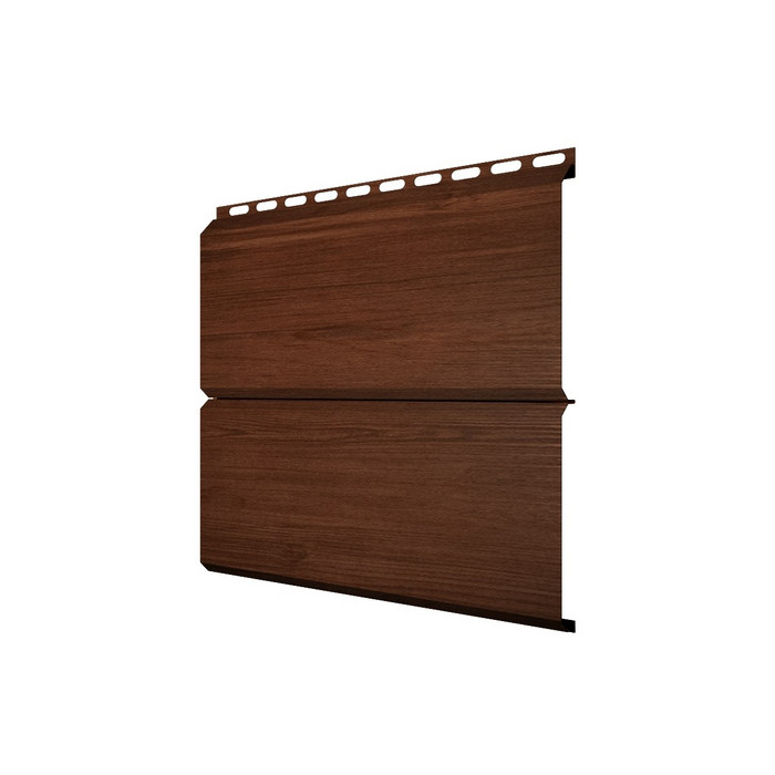 Металлический сайдинг Grand Line ЭкоБрус 0.45 мм 3D Print Elite с пленкой Antique Wood