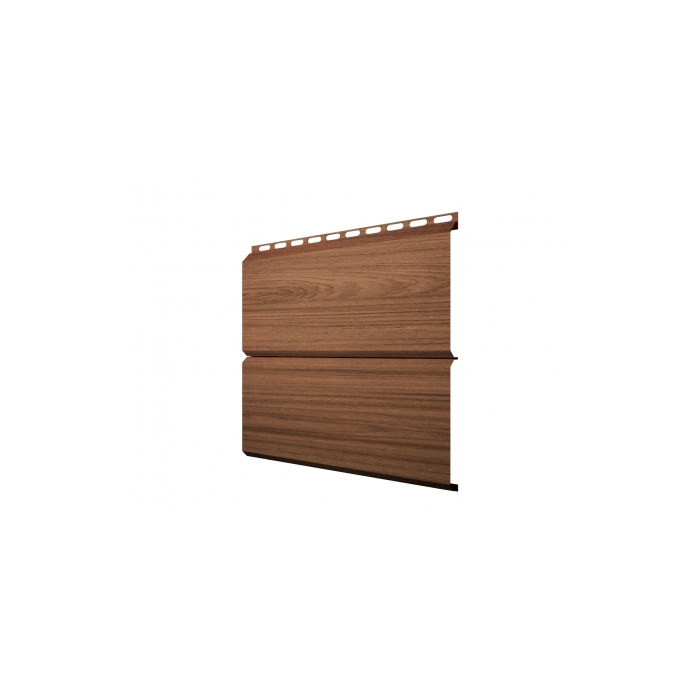 Металлический сайдинг Grand Line ЭкоБрус 0.45 мм 3D Print Elite с пленкой Honey Wood