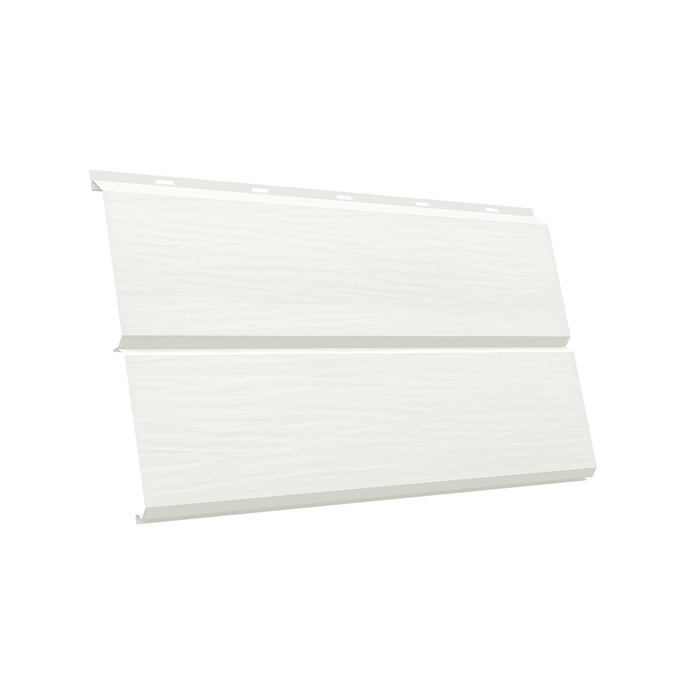 Металлический сайдинг Grand Line ЭкоБрус 0.45 мм 3D Print Elite с пленкой White Wood