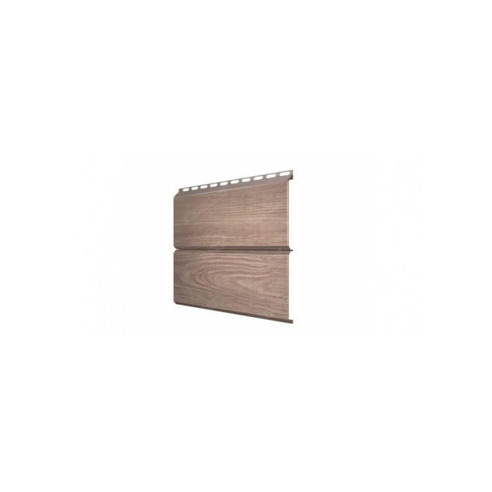 Металлический сайдинг Grand Line ЭкоБрус 0.45 мм 3D Print Premium с пленкой Antique Wood
