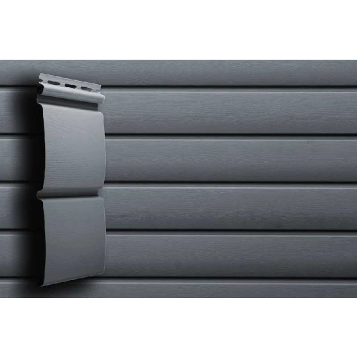 Виниловый сайдинг двухслойный Grand Line Блок-хаус АСА Графит 3.00