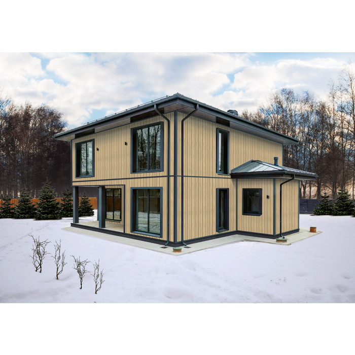 Вертикальный сайдинг трехслойный Grand Line Tundra клен 3.00 фото 2