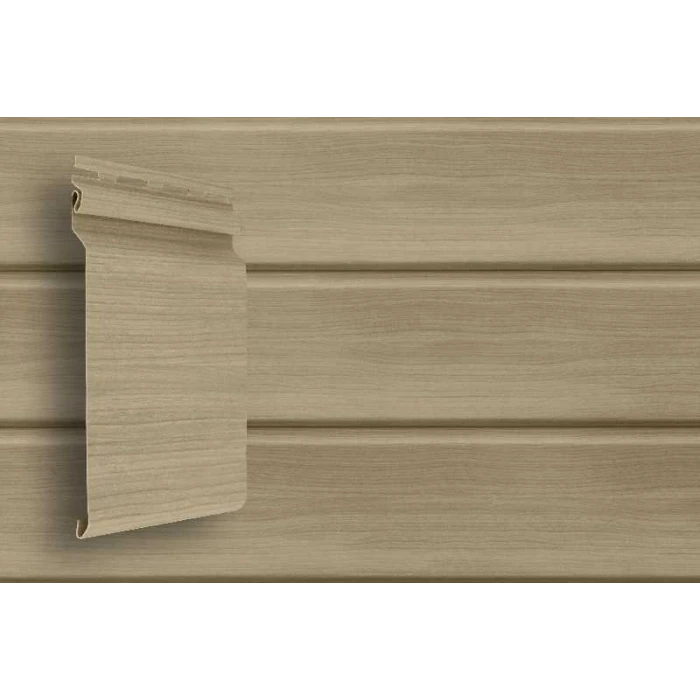 Виниловый сайдинг двухслойный Grand Line Natural-Брус Tundra Граб 3.00