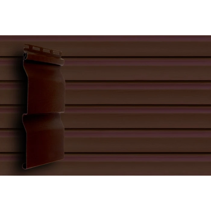 Акриловый сайдинг Grand Line Акрил. Премиум-коллекция Корабельный брус слим (Темный дуб), 3,0м