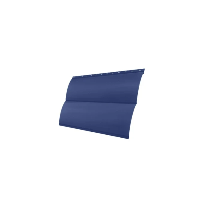 Металлический сайдинг Grand Line Сталь Блок-хаус 0.45 мм PE с пленкой RAL 5002 ультрамариново-синий