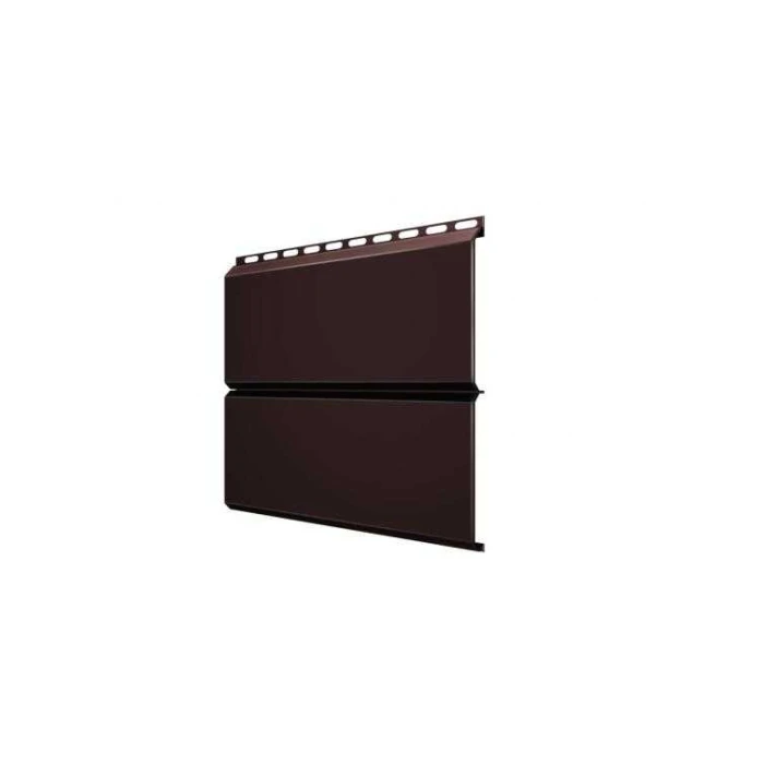 Металлический сайдинг Grand Line ЭкоБрус 0.5 мм Satin RAL 8017 шоколад | 345