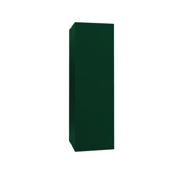 Кожух на трубу прямой д380/ш380/в2000 0,45 PE с пленкой RAL 6005 зеленый мох