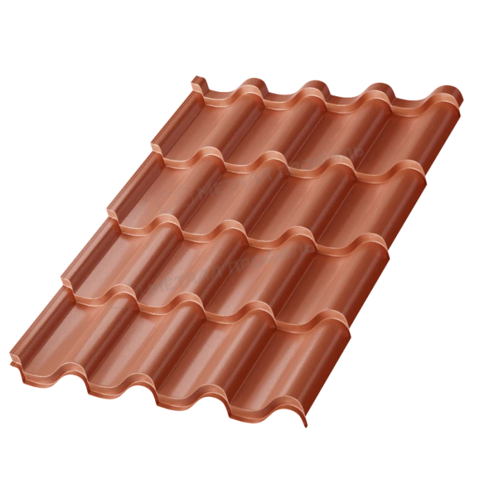 Металлочерепица Металл-Профиль Монтерроса-M 0,5 PURMAN® Argillite Медный металлик