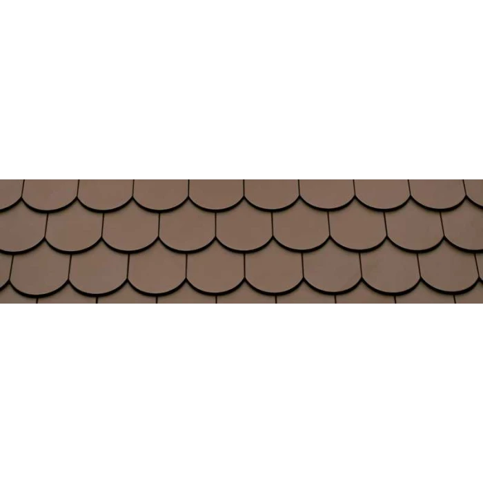 Керамическая черепица Braas Опал Ангоб темно-коричневый