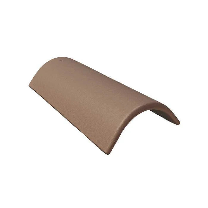 Коньковая черепица с зажимом Braas Доппель-С коричневый