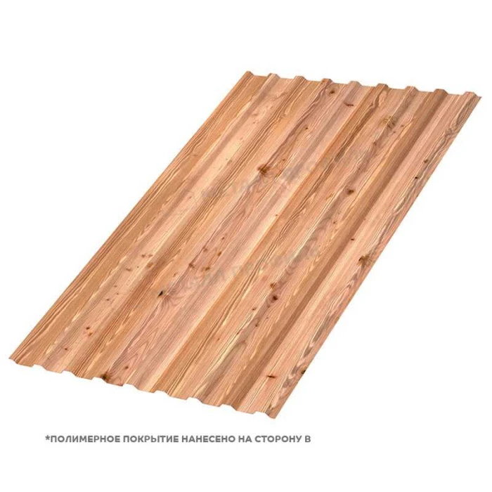 Профлист Металл Профиль МП20 0.5 ECOSTEEL® текстурированный Кедр R