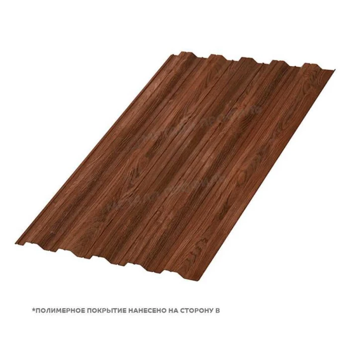 Профлист Металл Профиль HC35 0.5 ECOSTEEL® Мореный дуб B